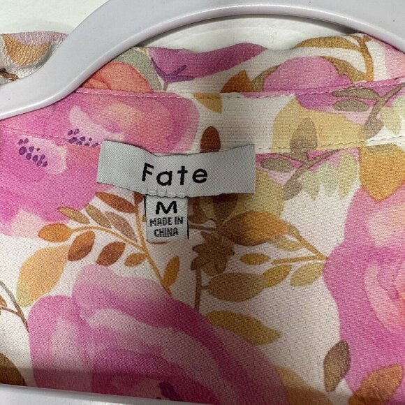 Fate Blouse Pink Floral Size M - Picture 7 of 11
